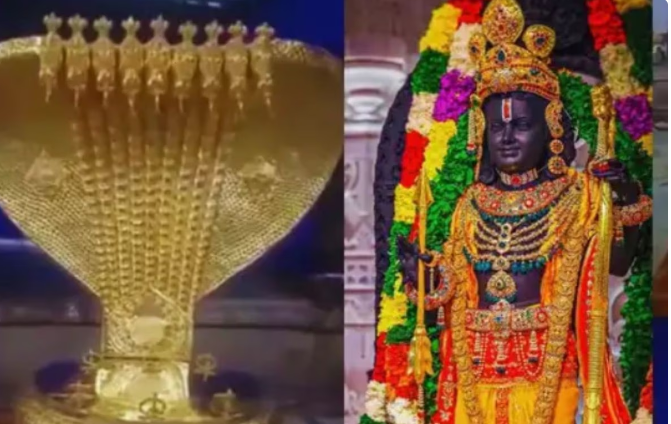 Ram Mandir: अमेरिका से रामलला के लिए आए सोने के 11 वाहन, खूबसूरत लग रहा कीमती सिंहासन