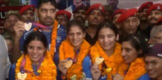 स्वदेश लौटने पर भारतीय टीम का भव्य स्वागत, खिलाड़ियों ने सरकार और सहयोगी संस्थाओं का जताया आभार